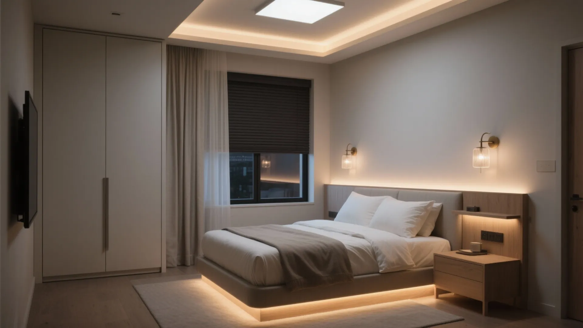 4) Layered Lighting and Window Control