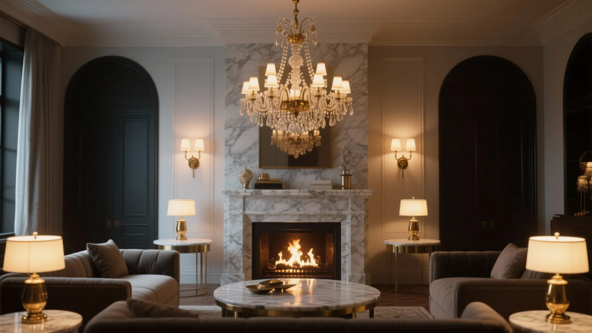 2. Layered Lighting for Drama and Comfort