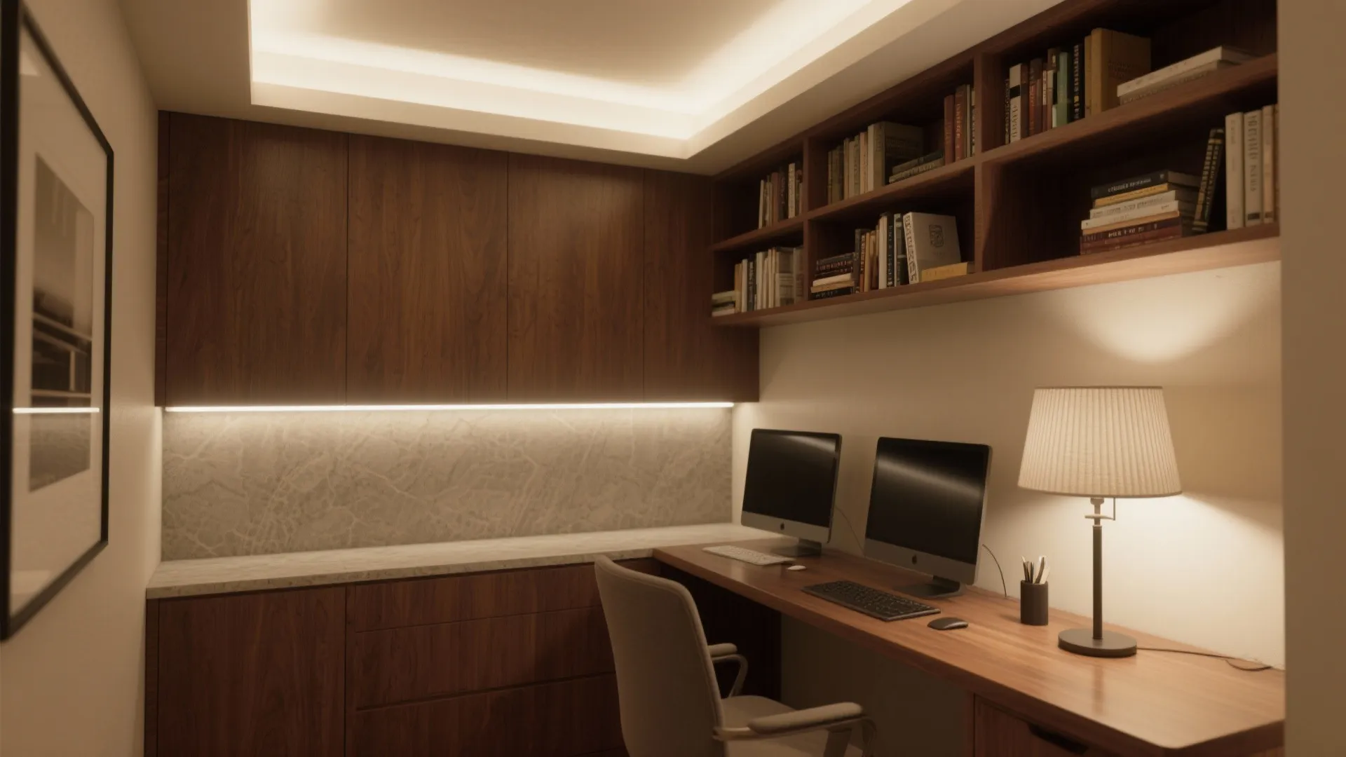 Layered, glare-free lighting that flatters and focuses