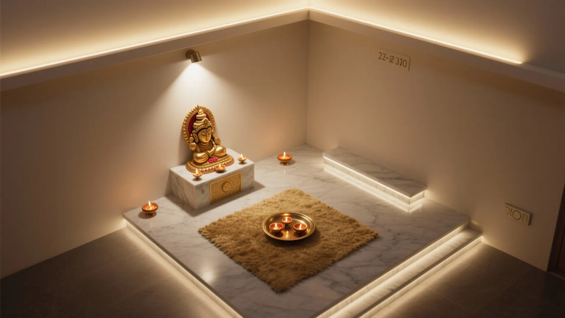 3) Layered Lighting: Diyas, Dimmed Halos, and Gentle Focus