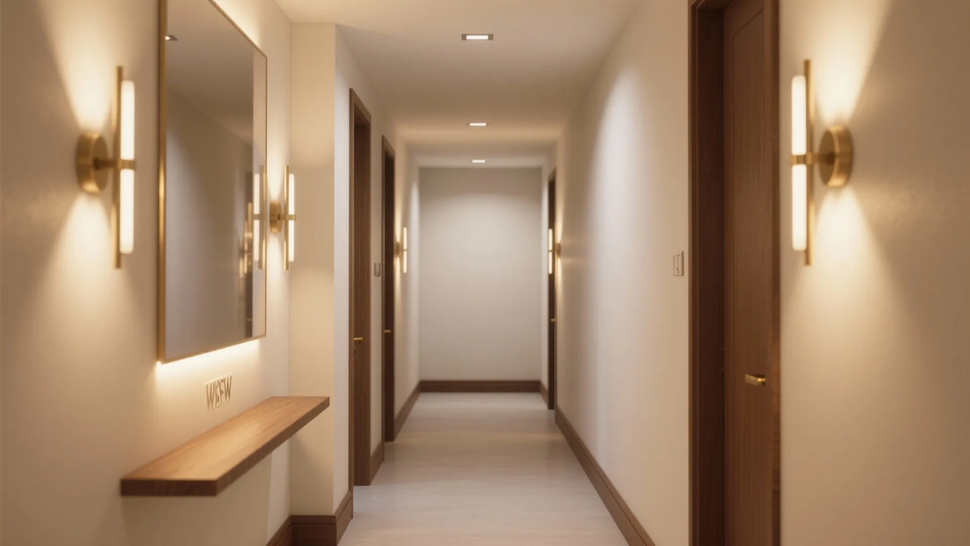 Layered lighting with slim fixtures