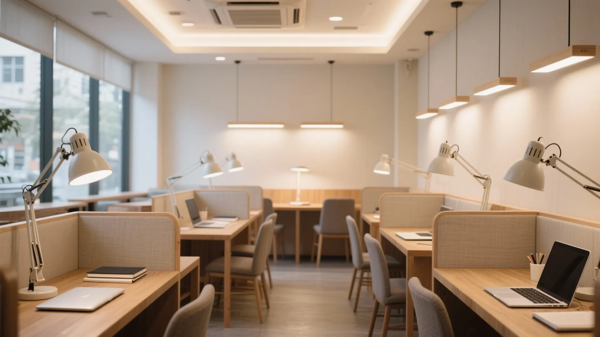 Layered lighting for focus without glare