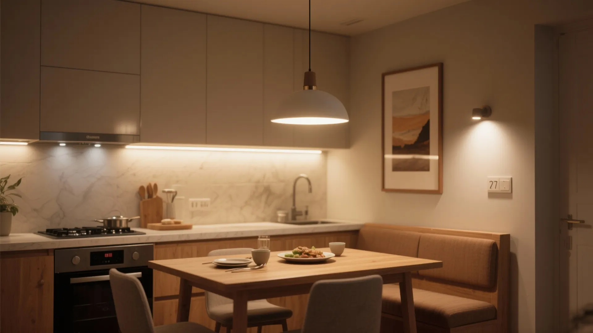 Flexible lighting: layered, dimmable, and low-glare