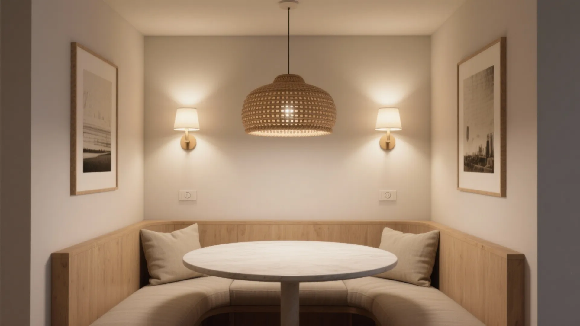 Layered Lighting: Pendant + Sconces + Dimmers