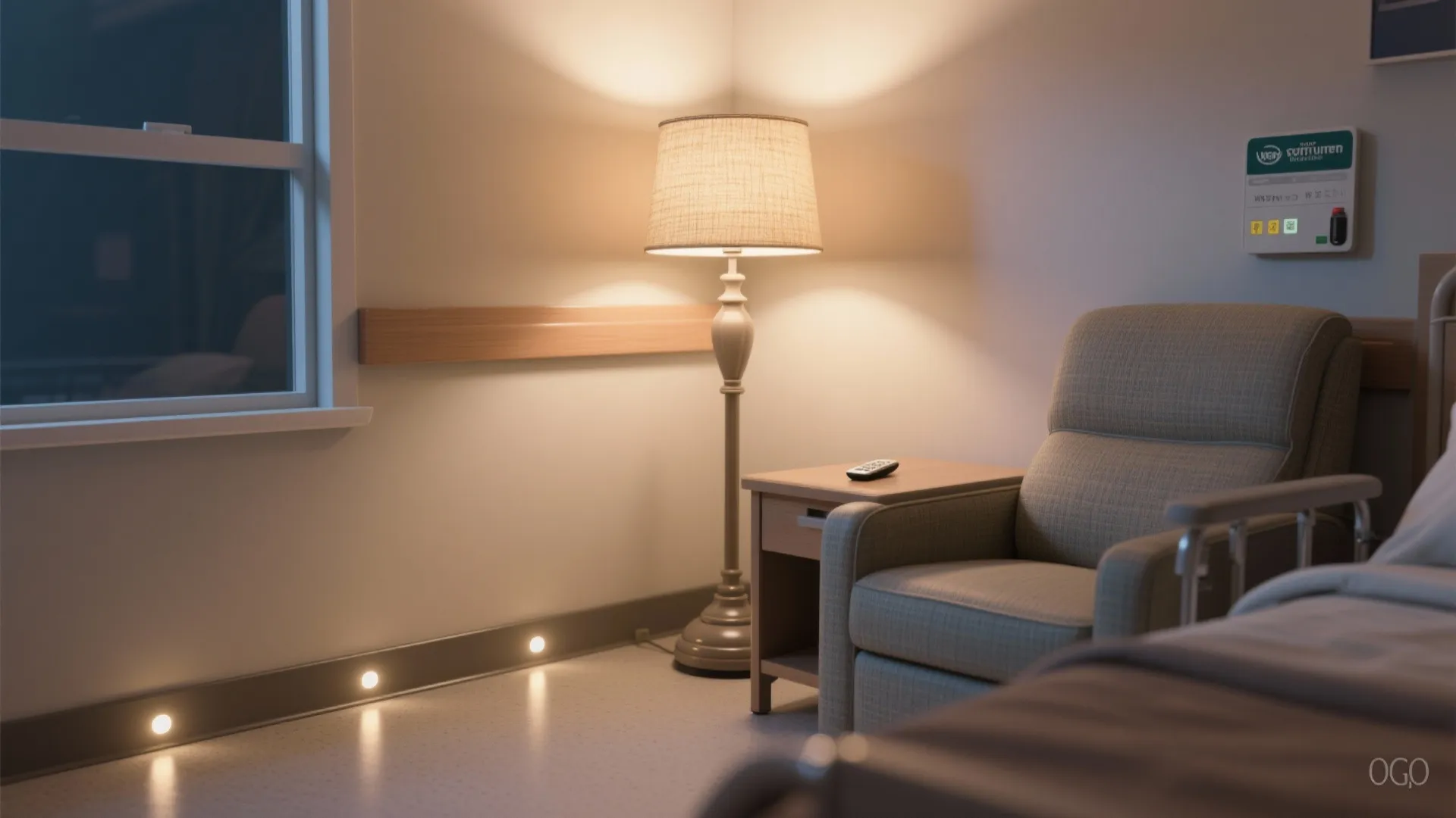 1. Layered lighting for safety and mood