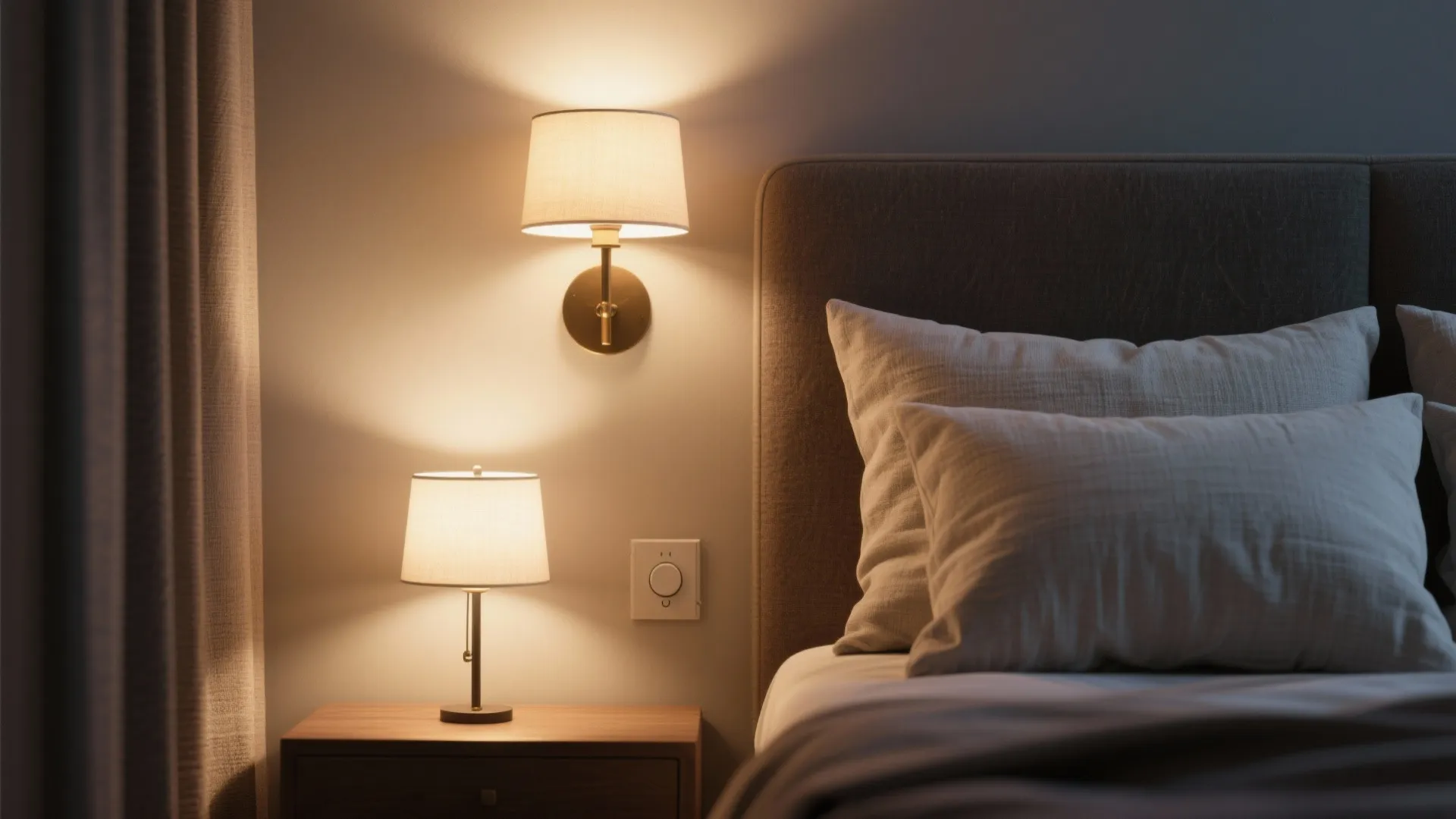 1. Layered lighting for instant ambiance