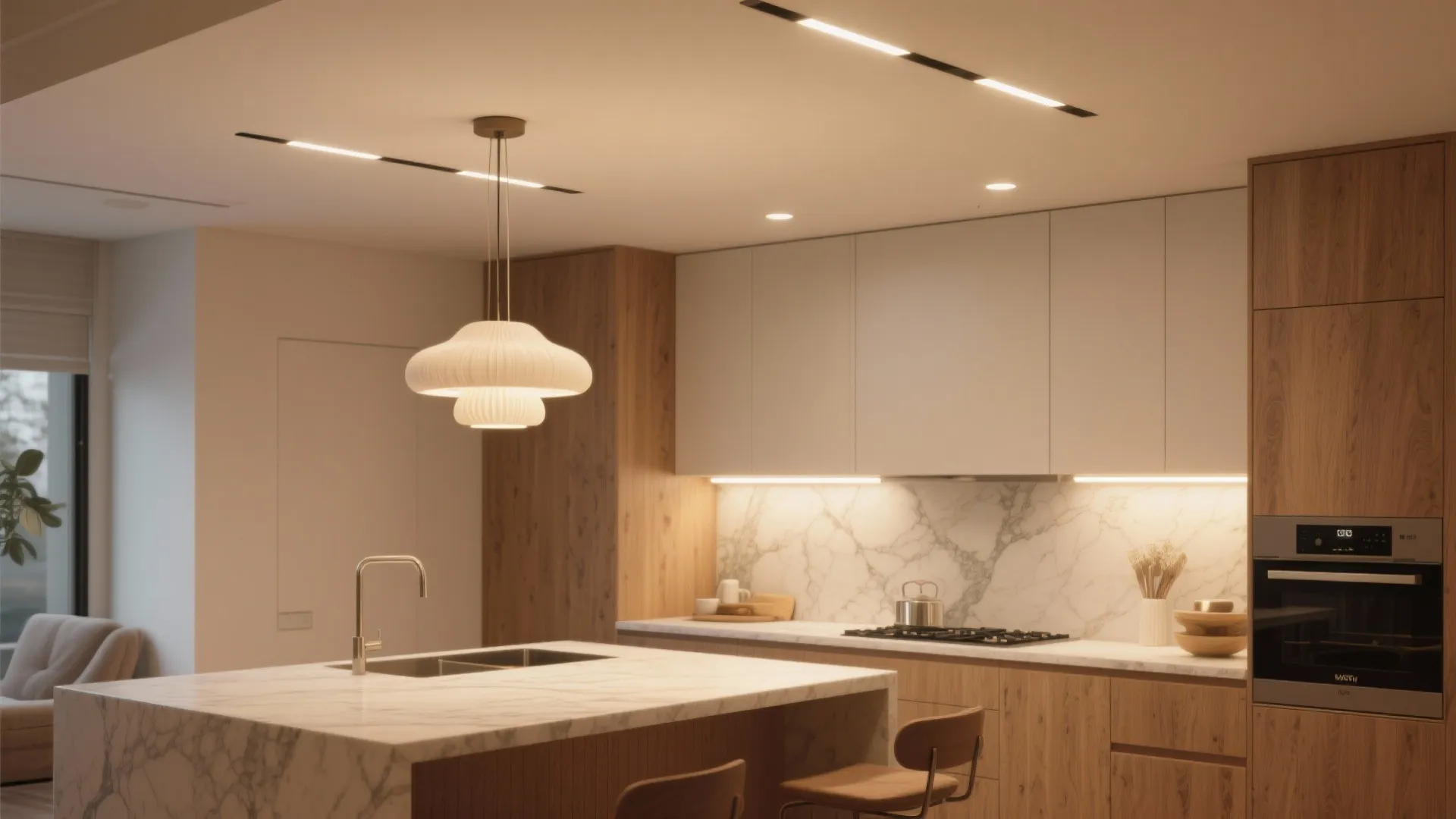 Layered Lighting: Warm Ambient, Task, and Jewelry Fixtures