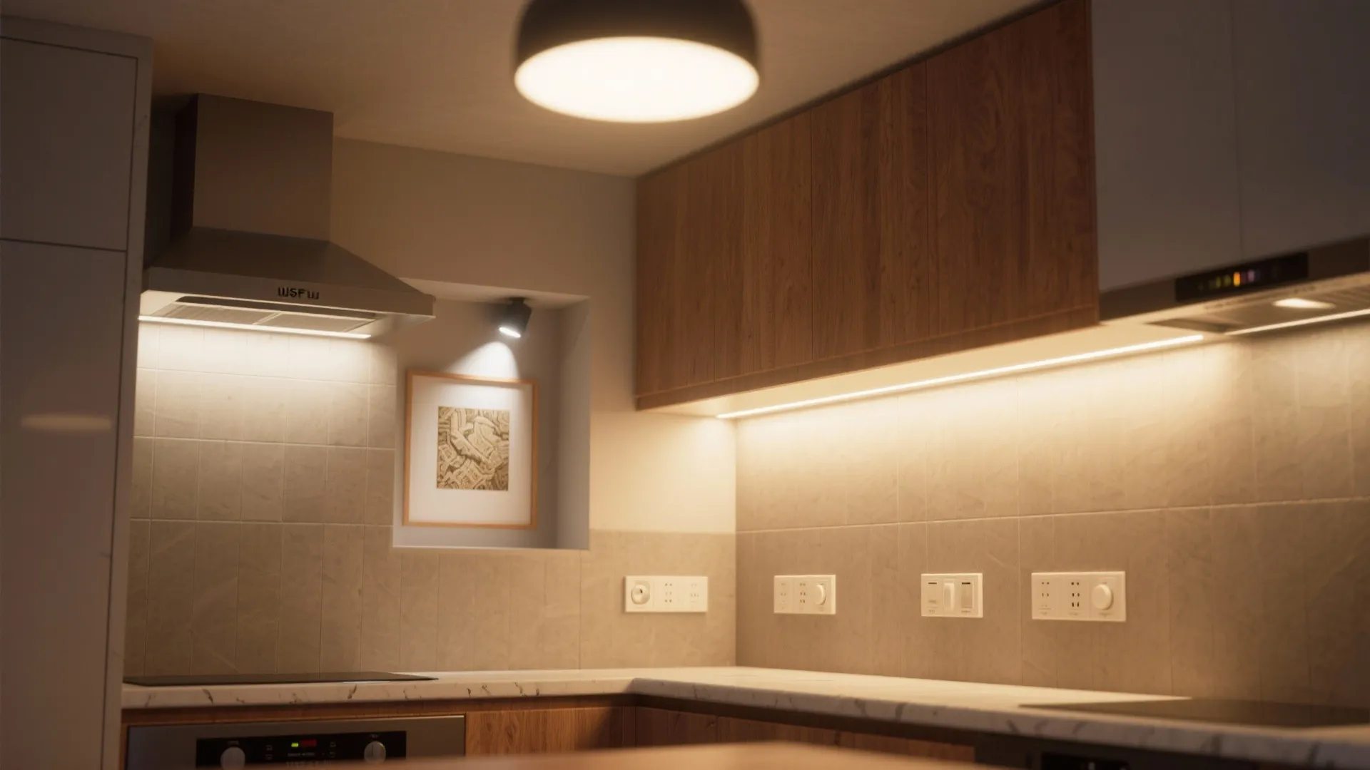 1. Layered lighting for flexible moods