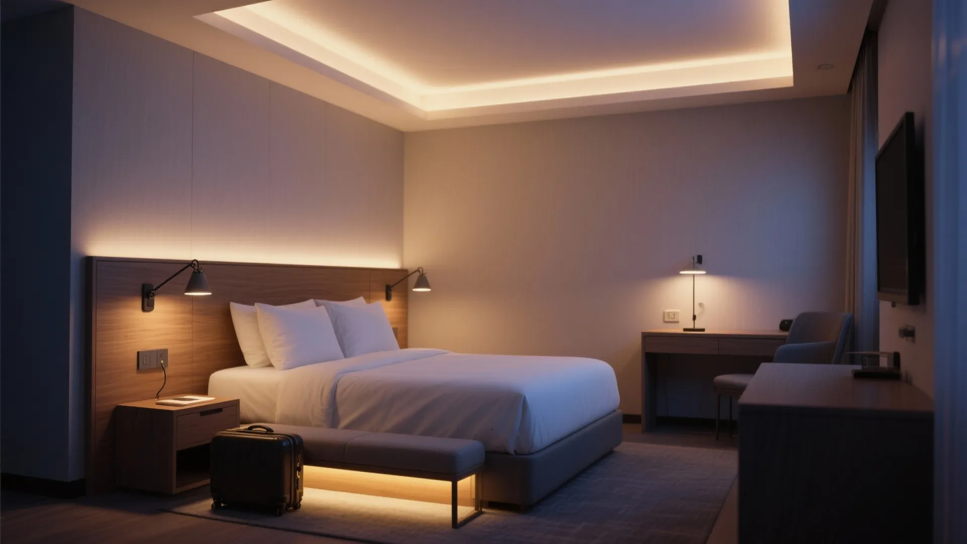 Layered lighting for function and mood