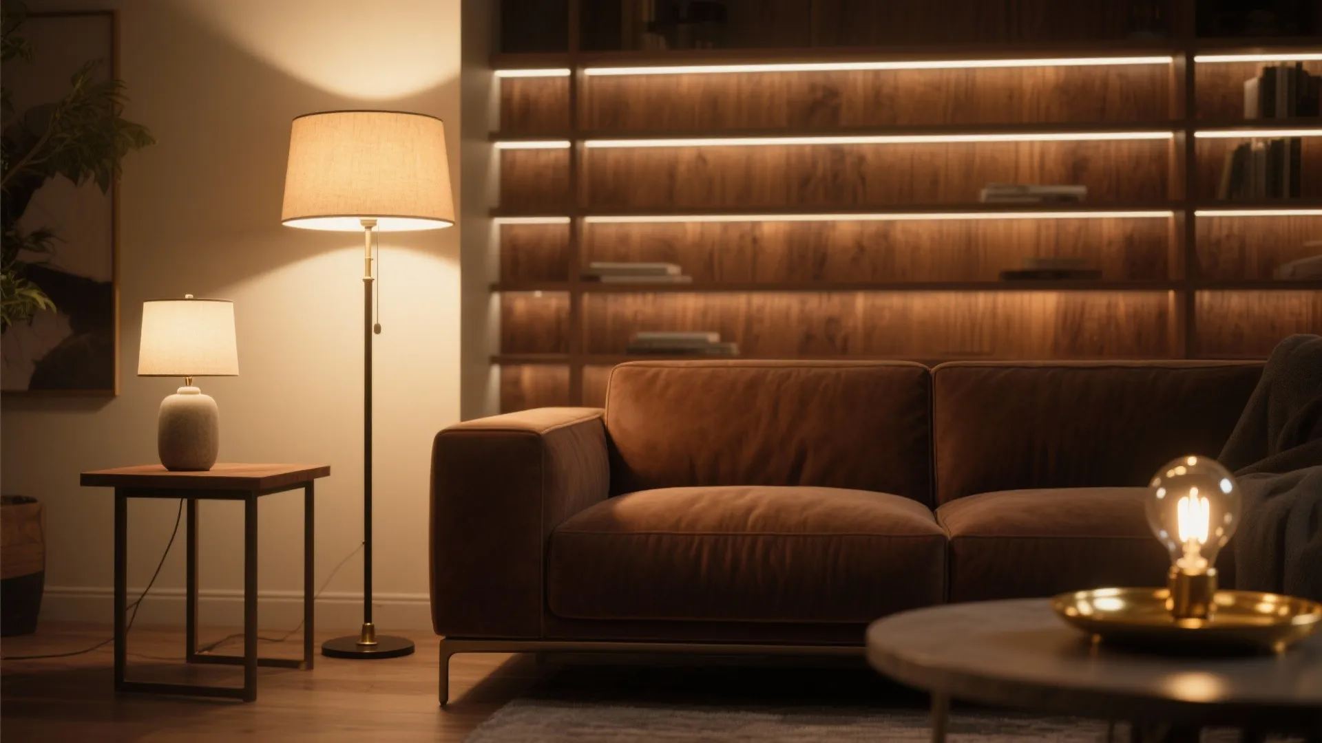 4. Layered lighting for warmth