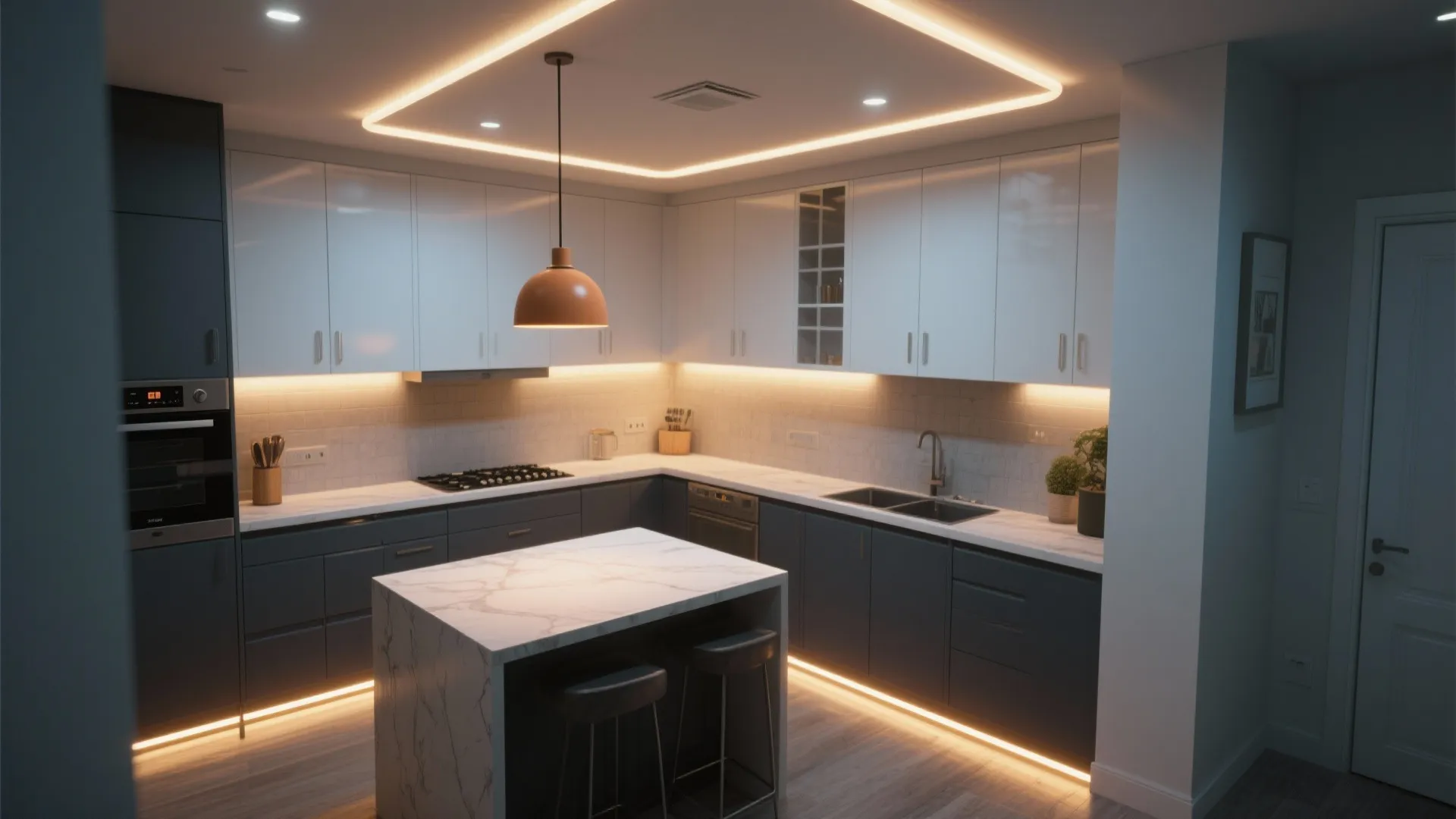 5. Layered lighting to enhance tones