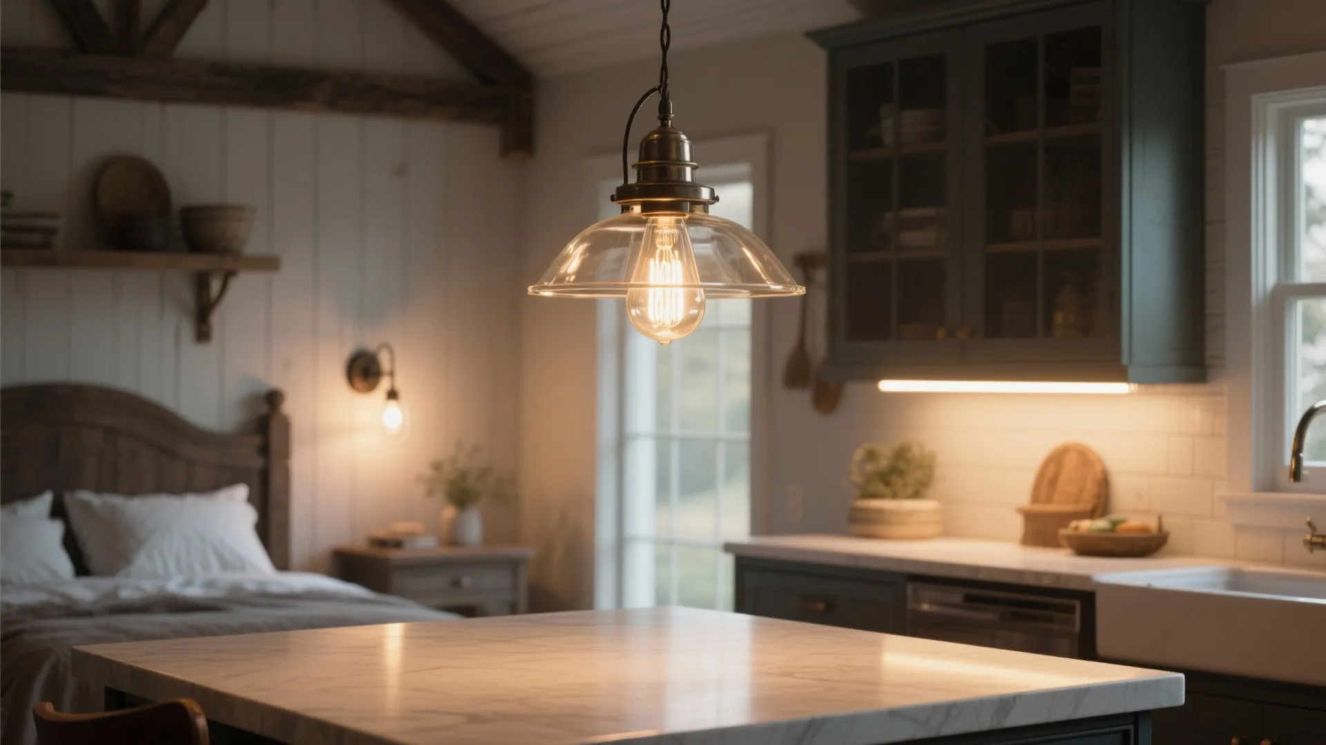 3. Layered lighting for cozy evenings