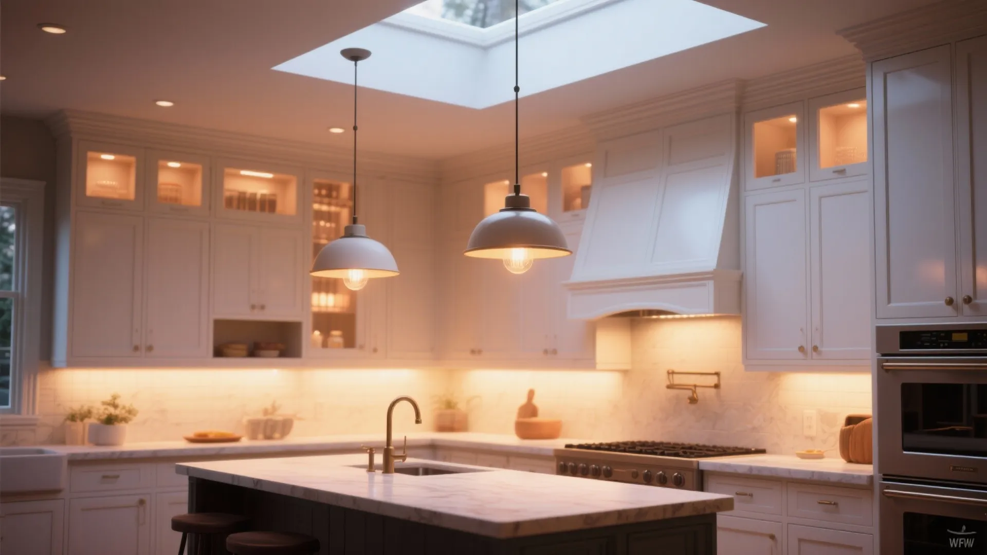 5. Layered Lighting and Warm Paint Undertones