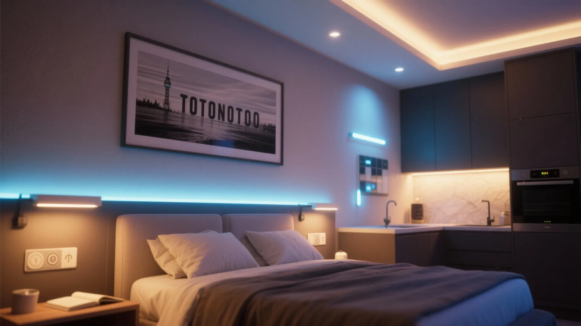 3. Layered lighting for mood and function