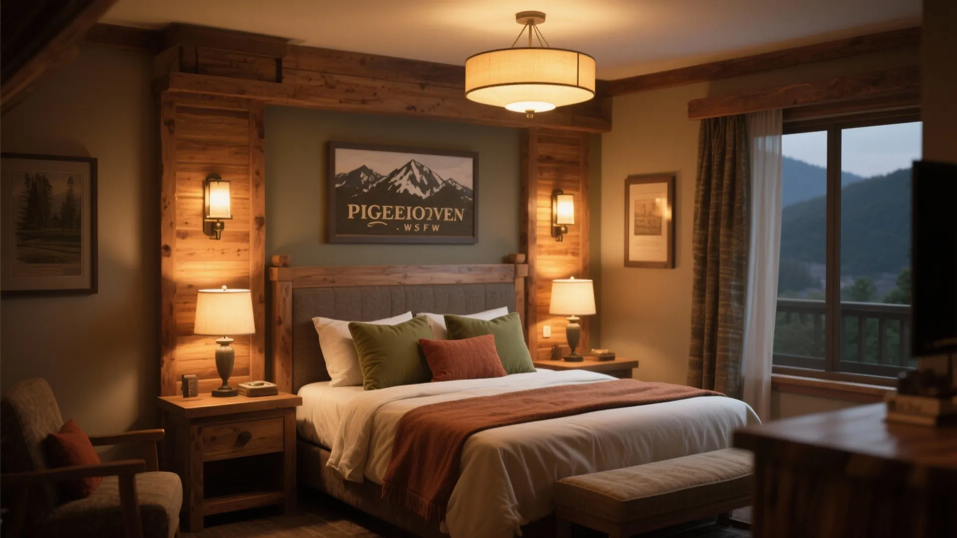 3. Light layering for a cozy mountain vibe