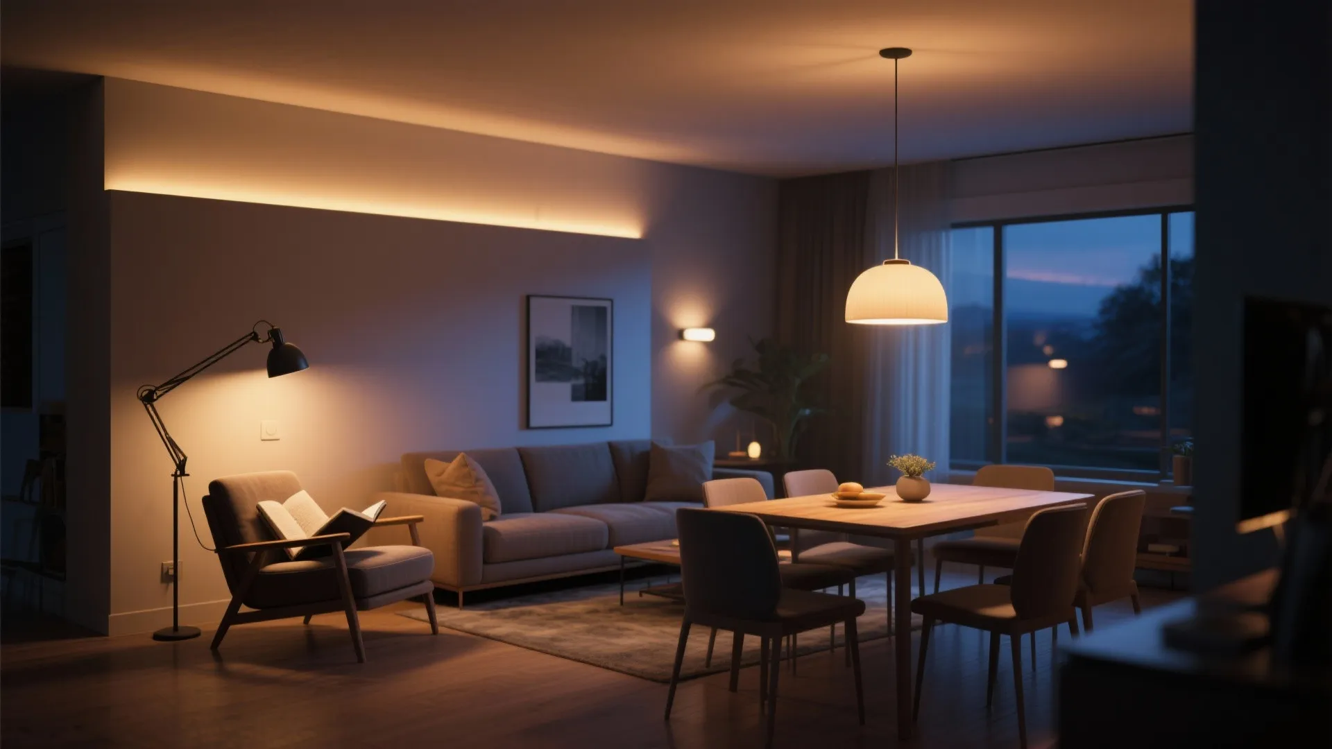 4. Layer artificial lighting for mood and function