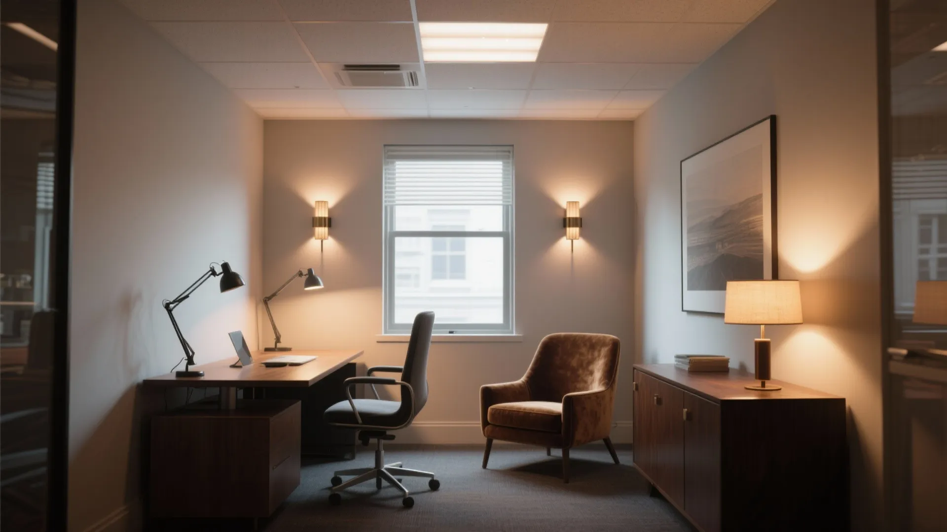 2. Layered lighting for mood and focus