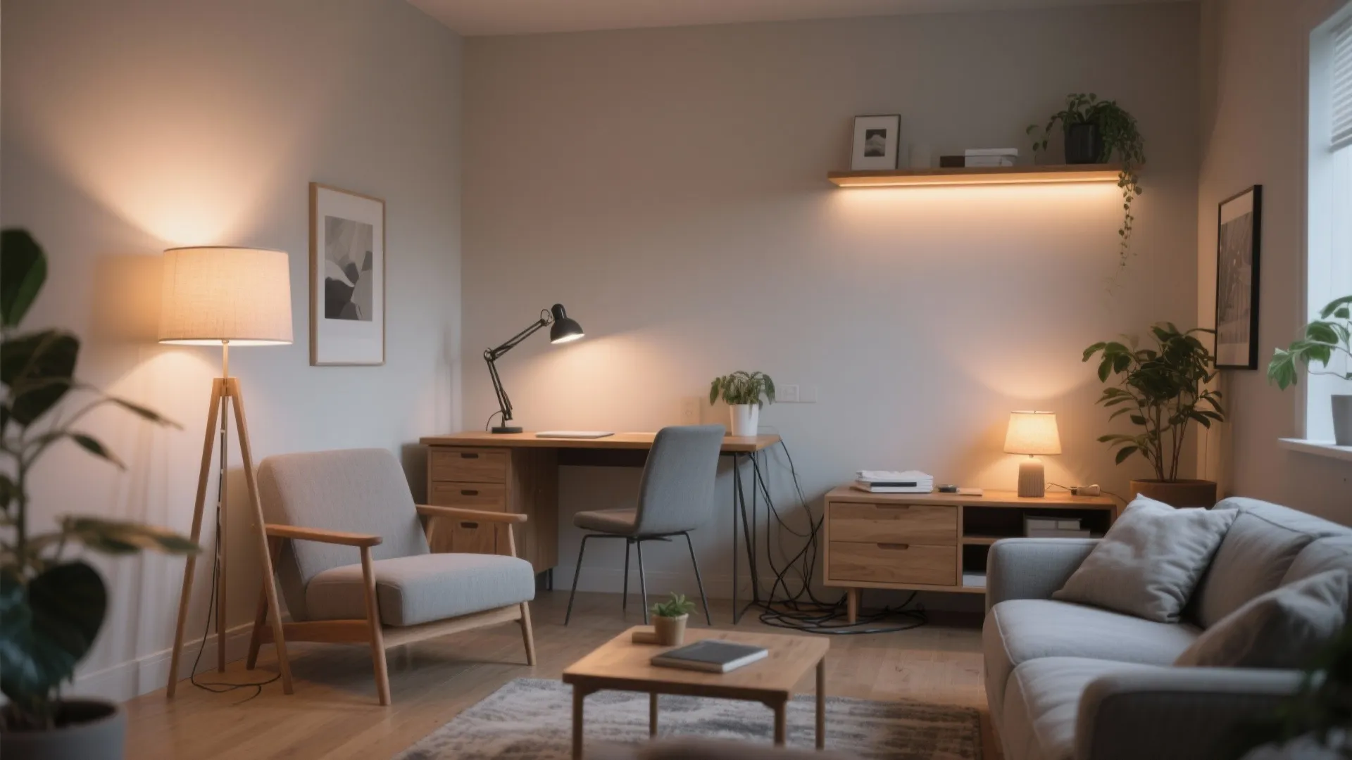 Layered Ambient + Task Lighting