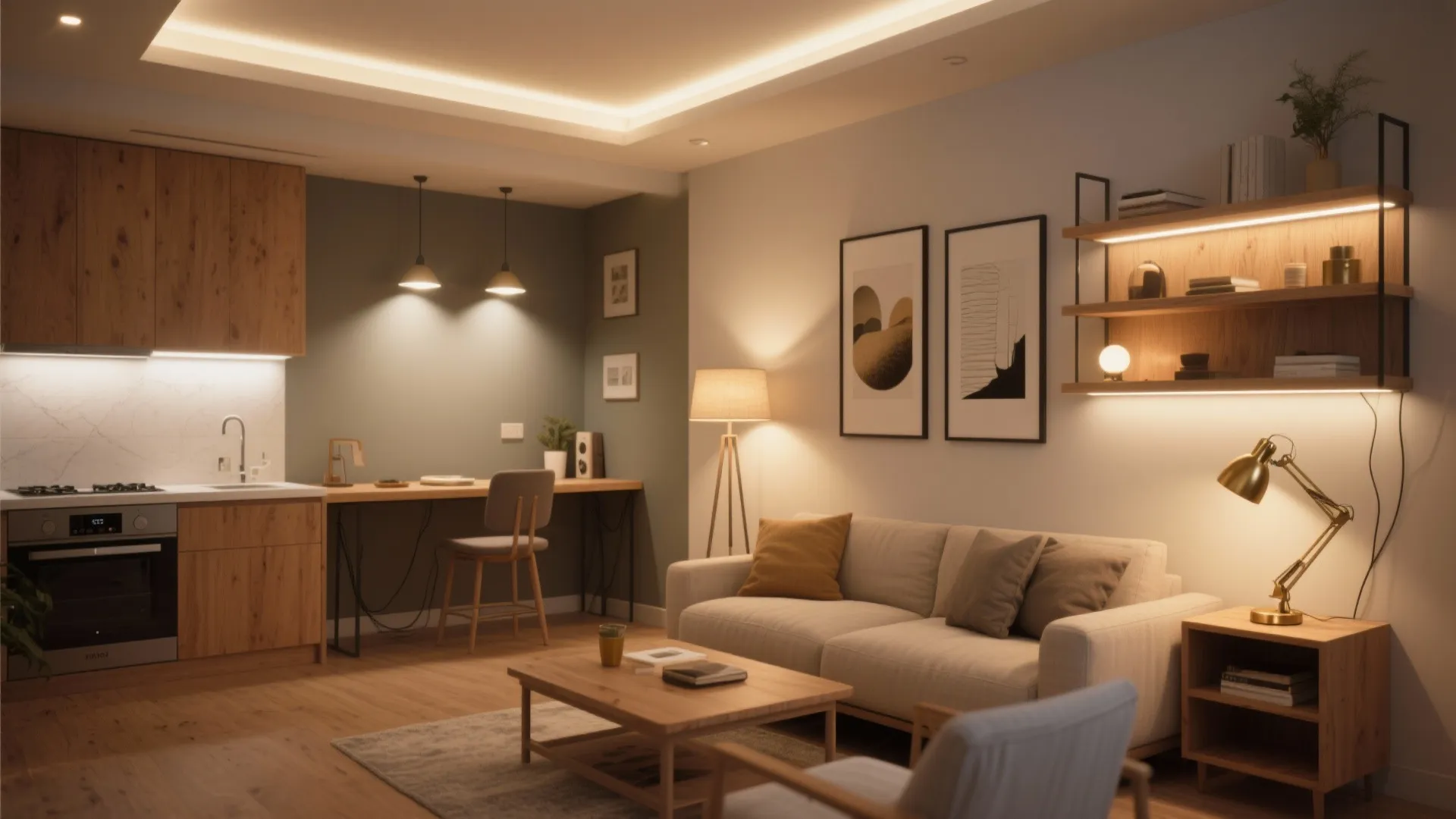 Layered lighting that builds mood and function