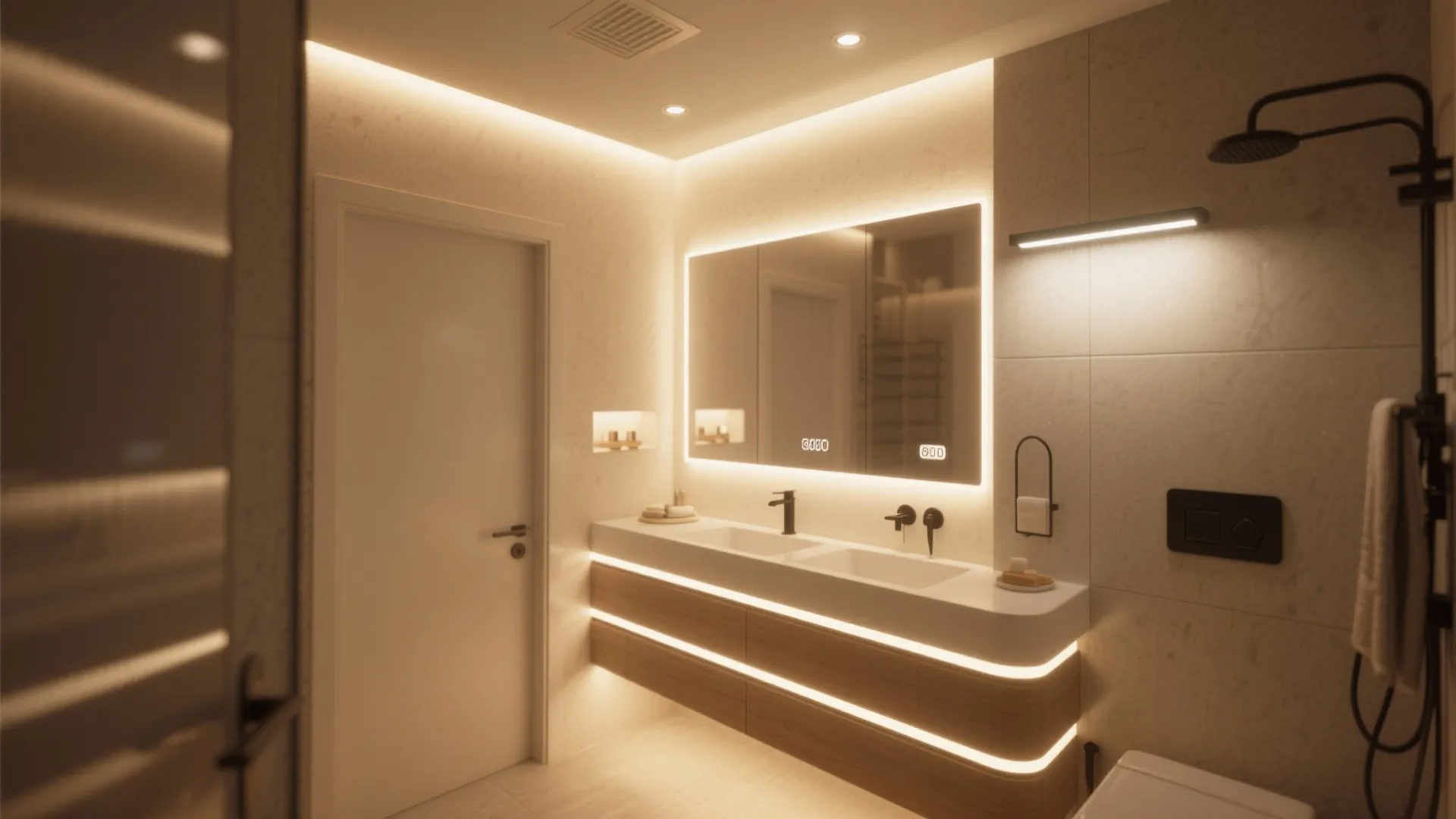 2. Layered artificial lighting