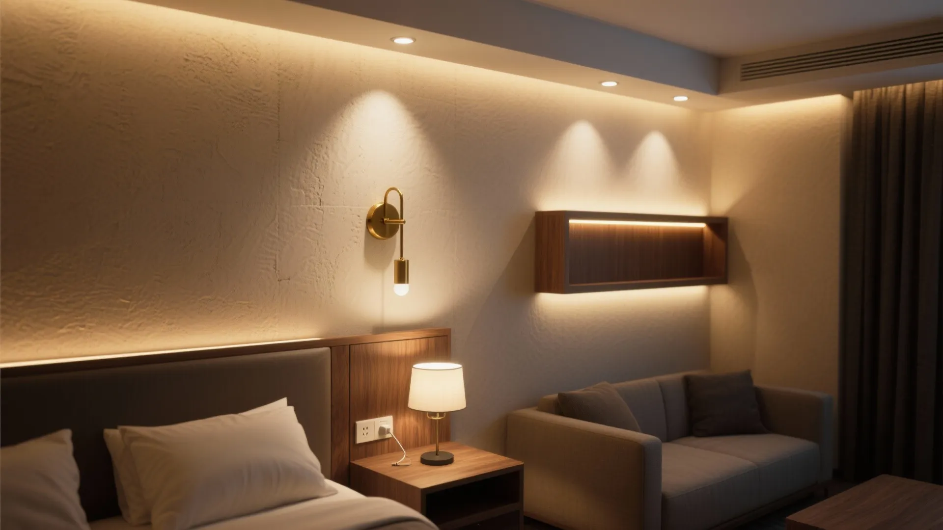 1. Layered Lighting to Create Zones