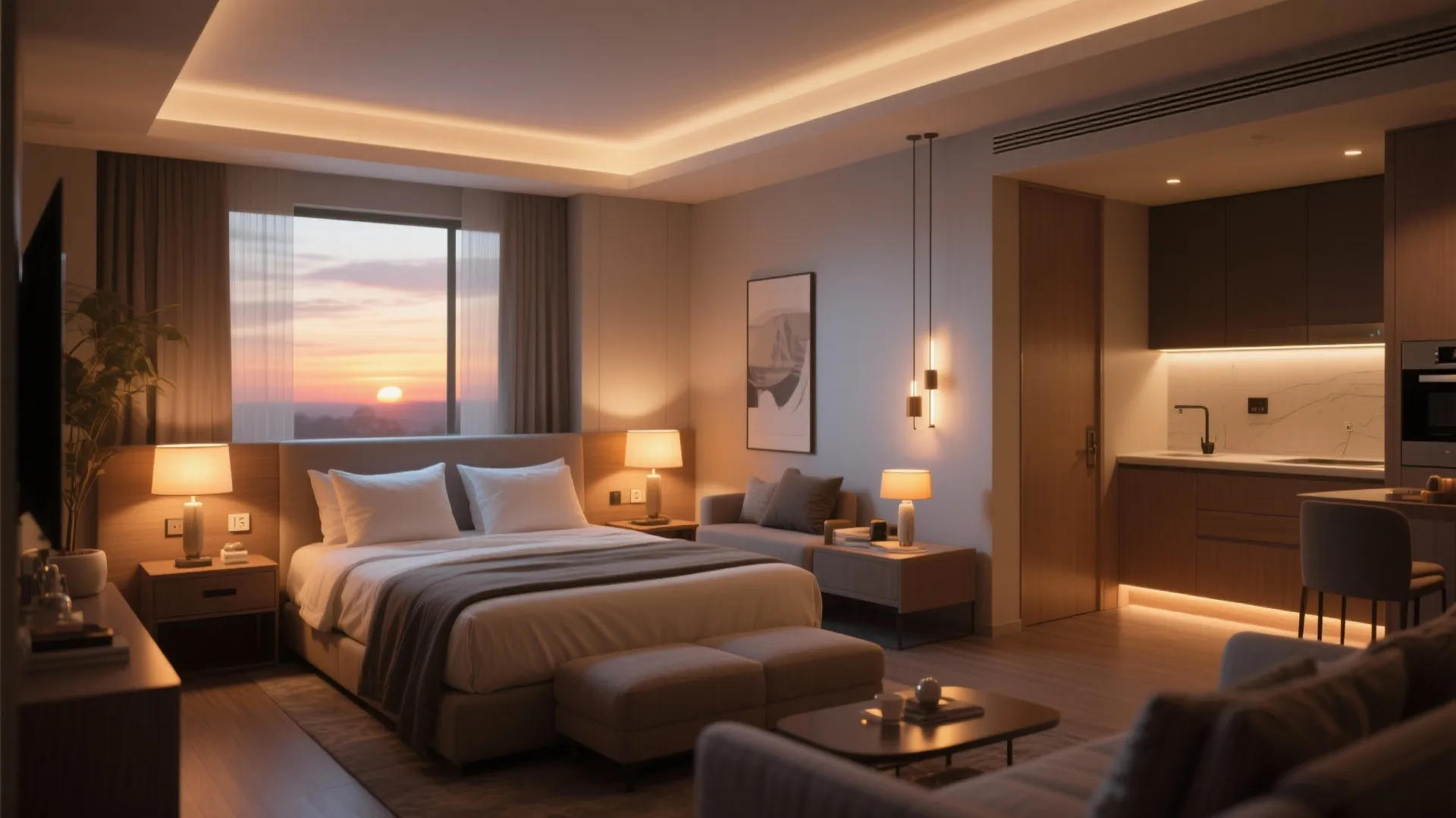 4. Layer lighting for function and mood