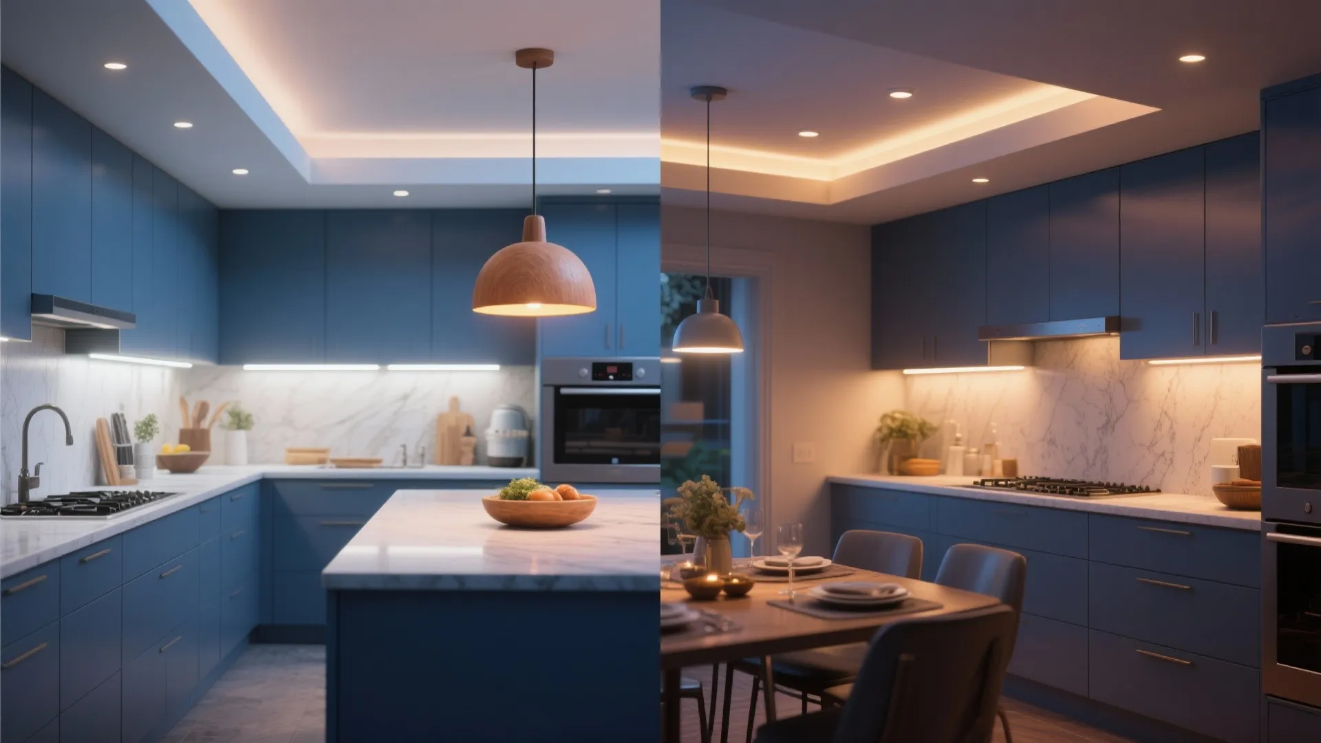 5. Layered lighting for mood and function