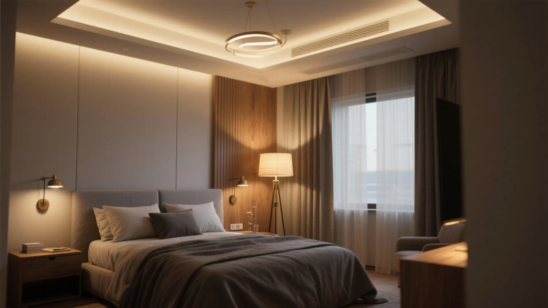 5. Smart Lighting Layered with Warmth