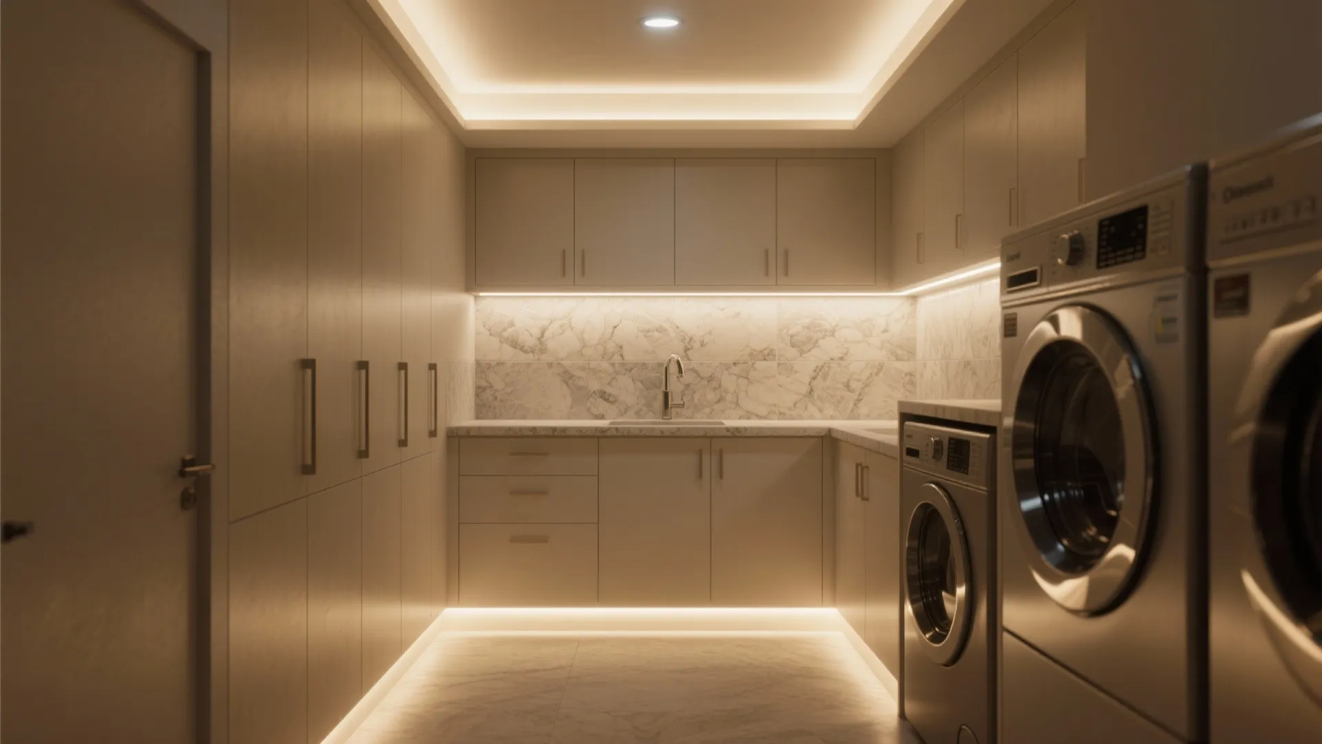 3. Task lighting plus ambient mood lights