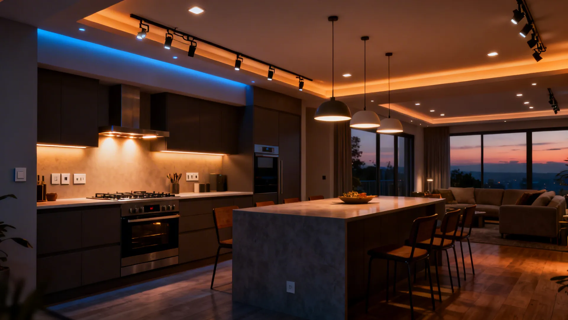 4. Coordinate lighting for multi-function zones