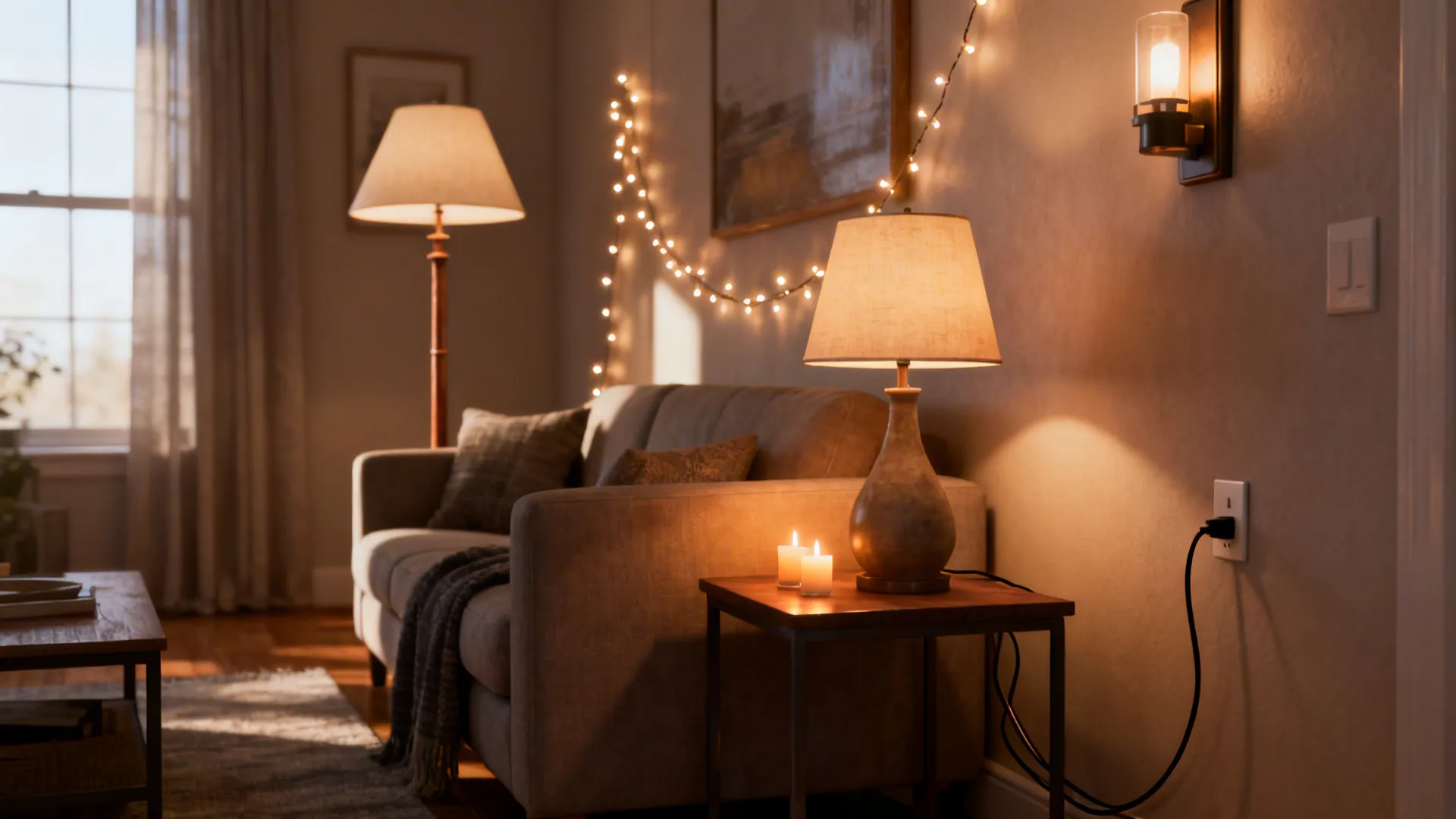 3. Layer Lighting for Warmth