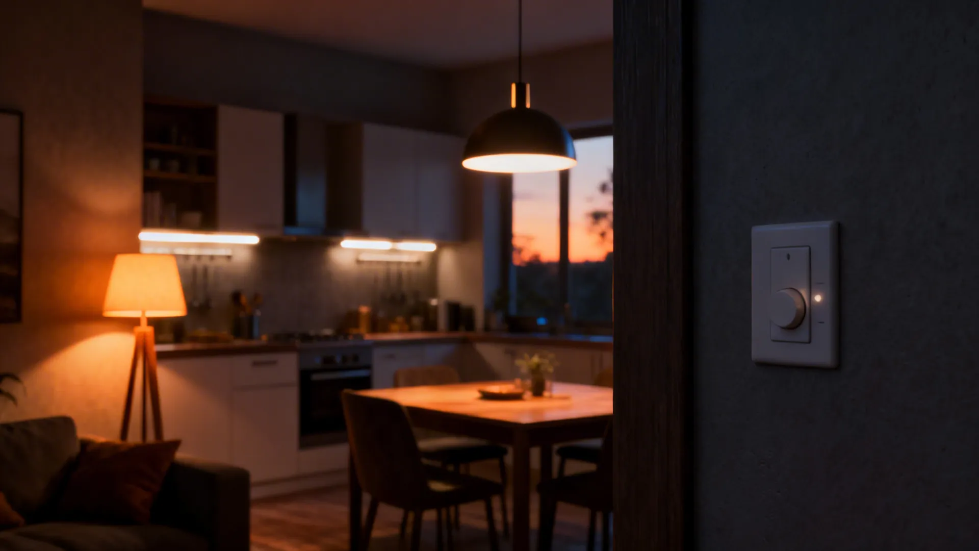 4. Layered lighting for distinct moods