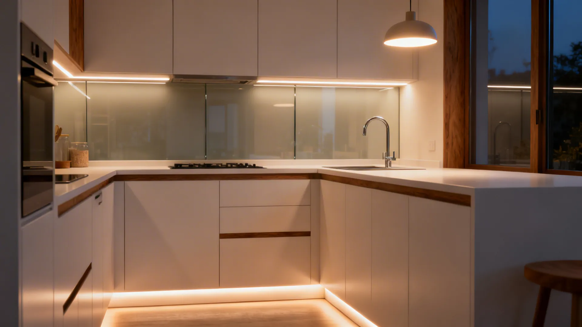 Flexible lighting layers in a tiny footprint