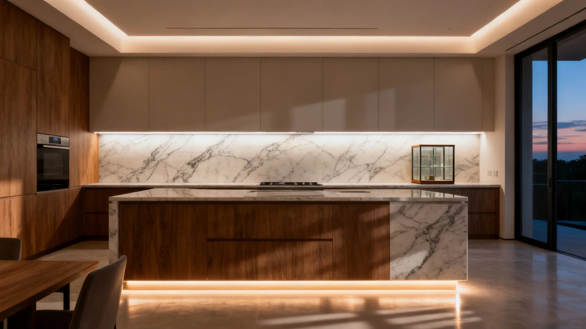 Lighting Layers and Display with Restraint