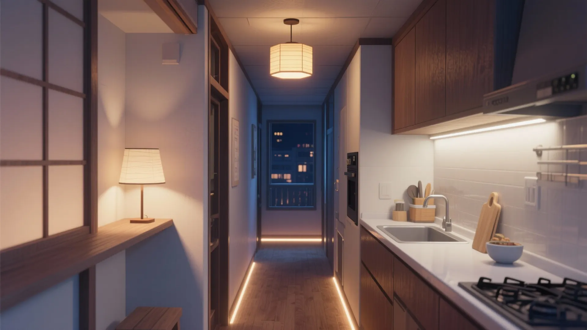 Tips 5: 夜型でも眩しくない「分ける照明計画」（動線規画・日式風格）