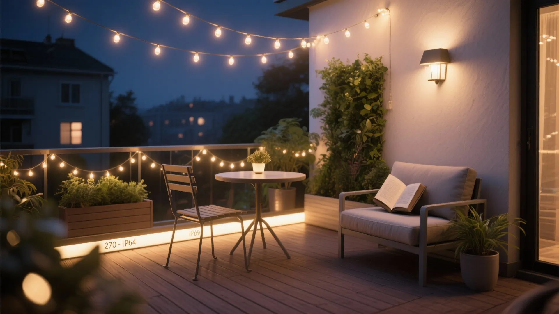 Layered lighting: warm ambience + task spots