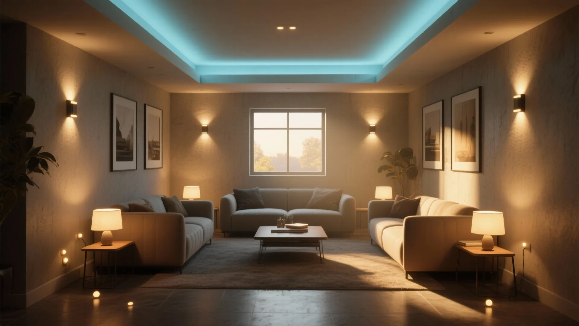 2. Layered artificial lighting