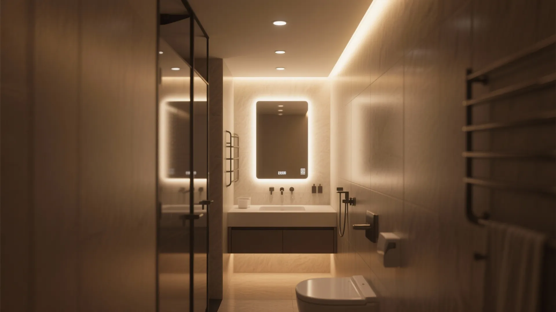 10. Bright but Layered Lighting