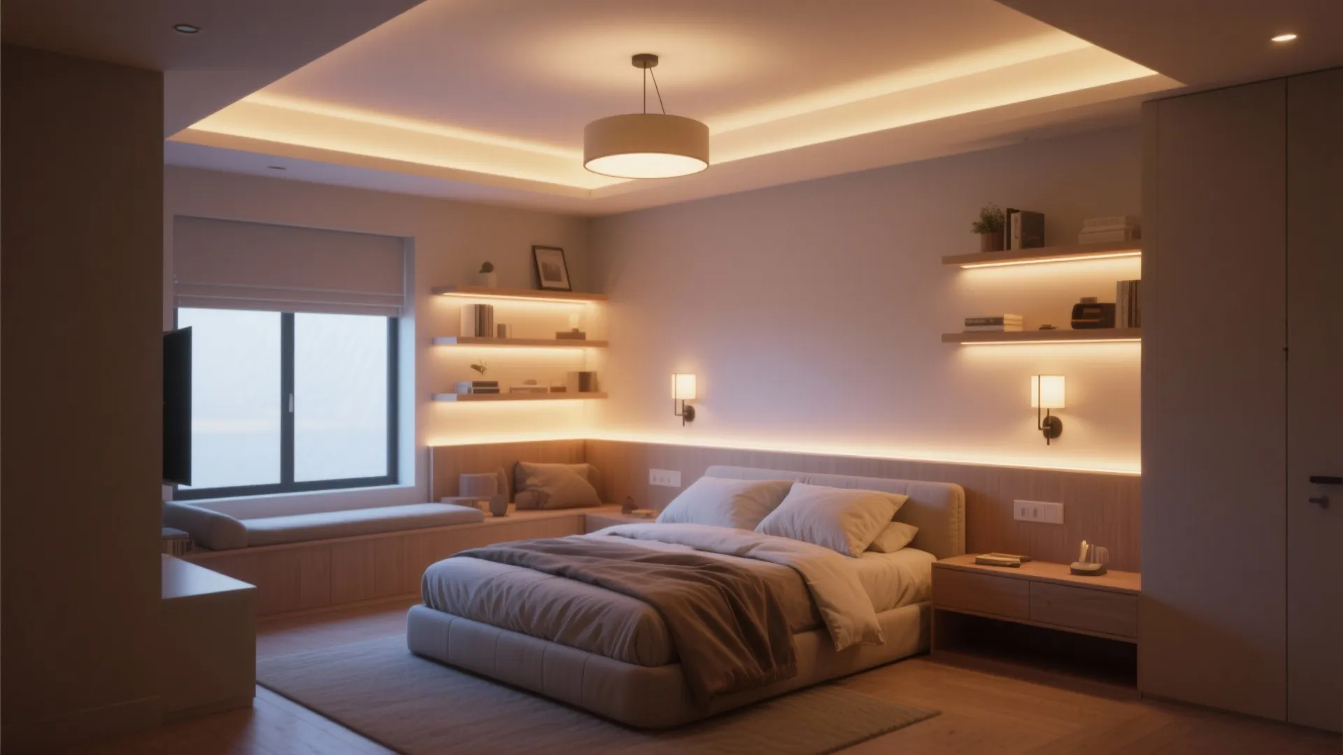 4. Layered Lighting for Warmth