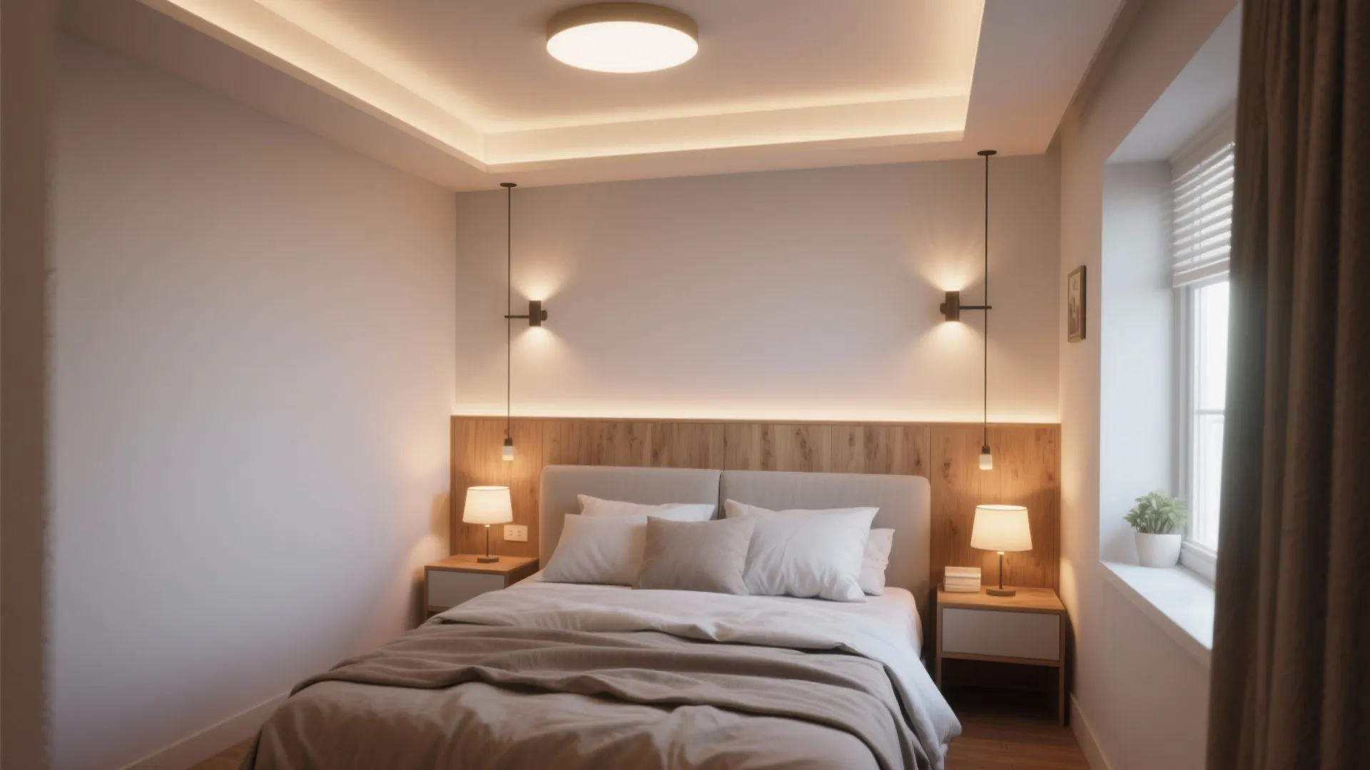 1. Layered Lighting for Mood and Function