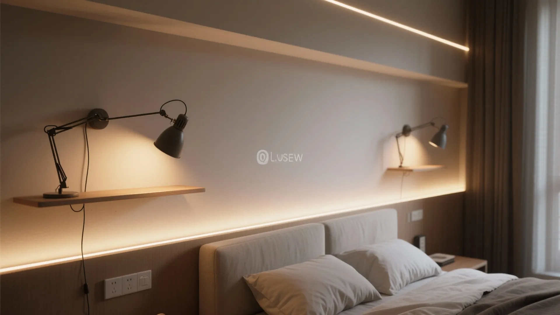 4. Layered Lighting on the Wall