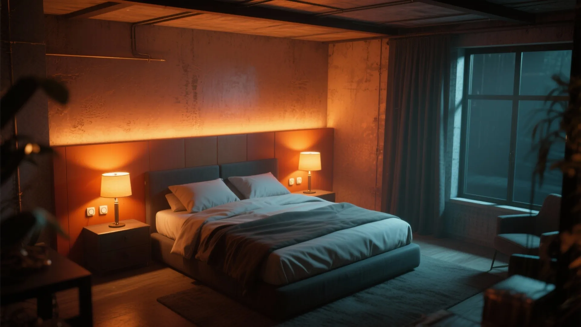 5. Layered Lighting to Soften the Tone