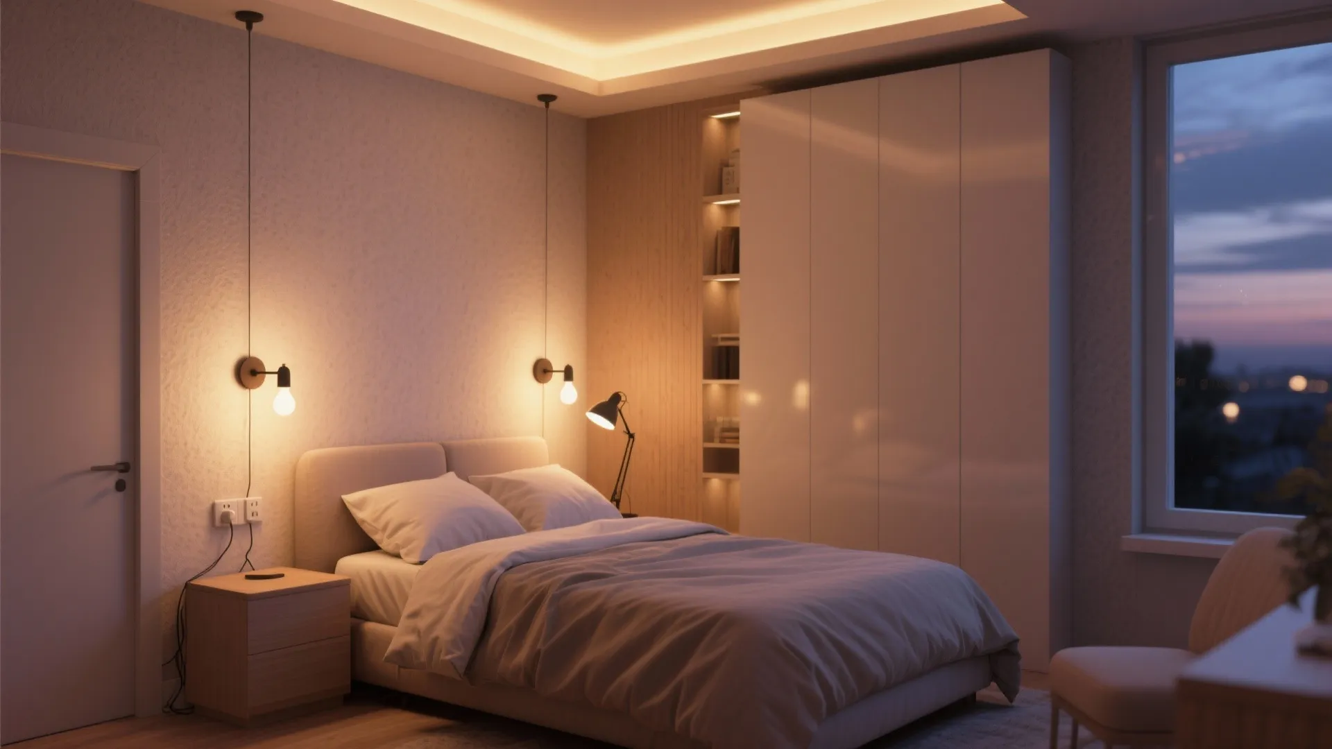 2. Layered artificial lighting