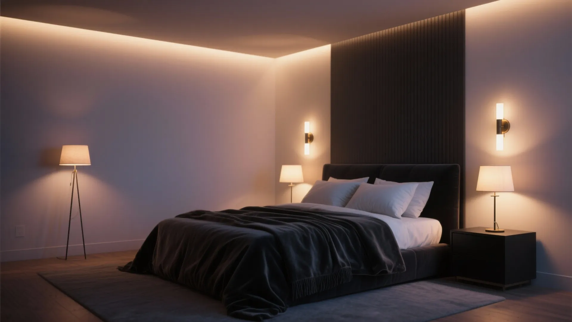 2. Use Layered Lighting to Break Up the Darkness