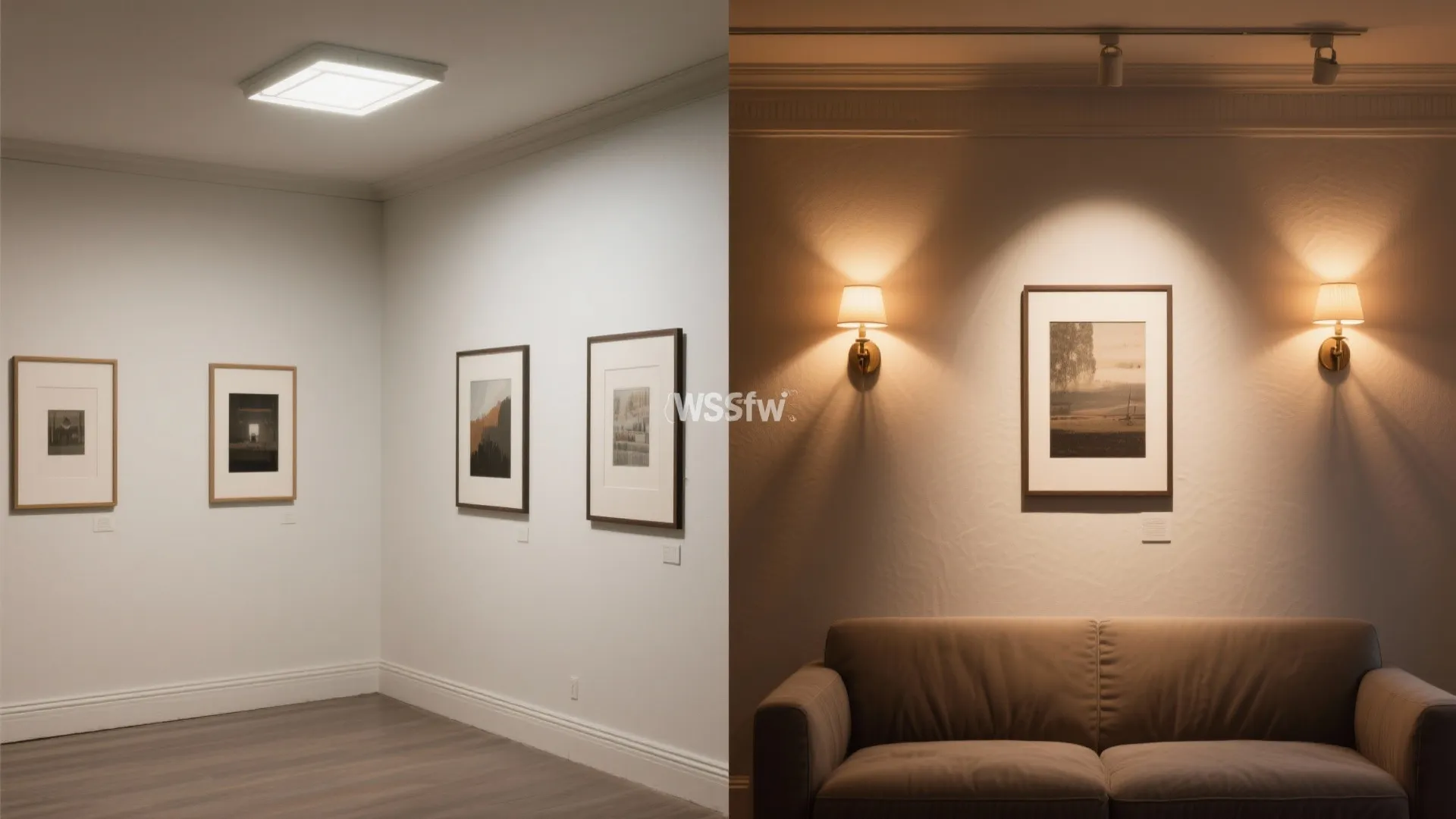 Layered lighting for texture and mood