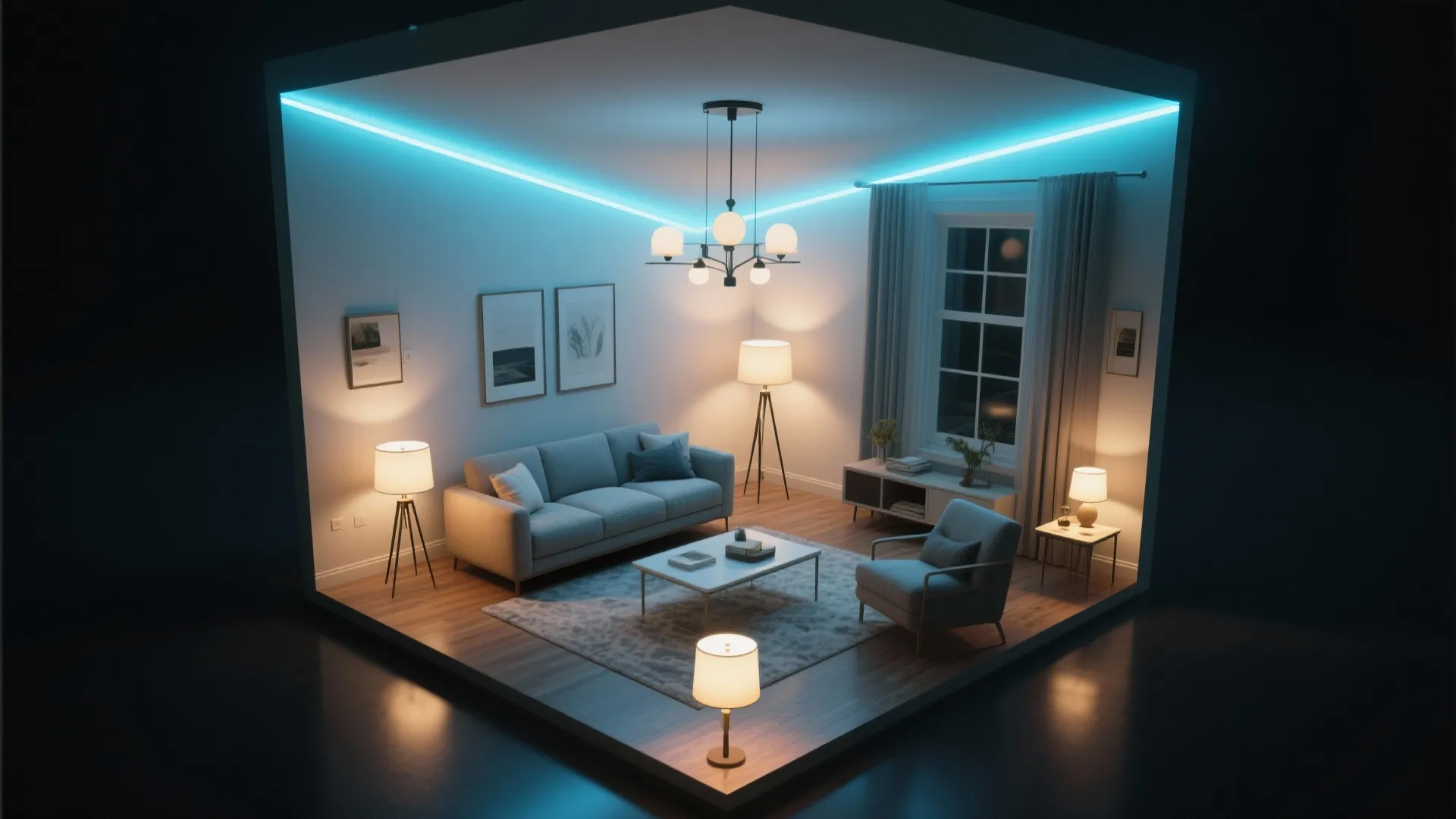 Layered lighting design