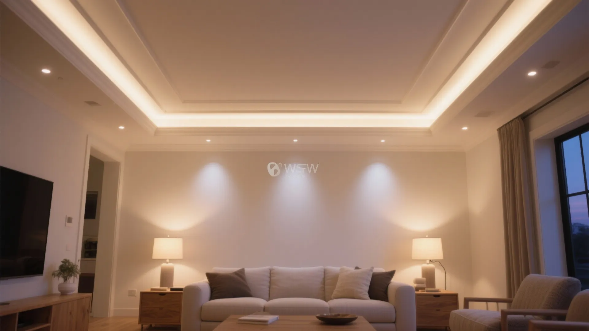 Flexible lighting and simple false ceilings