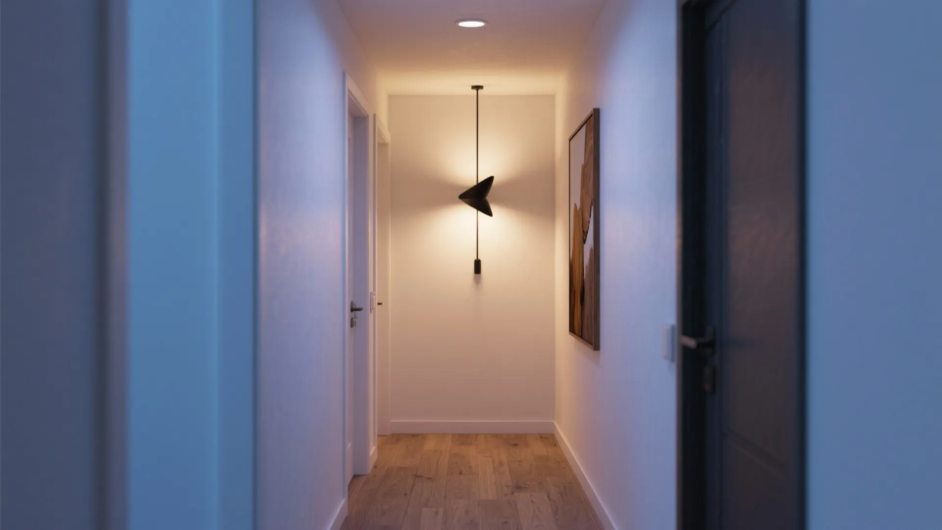 Layered lighting with a statement sconce
