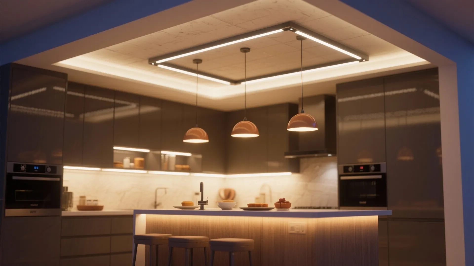 Layered Lighting with Slim Profiles