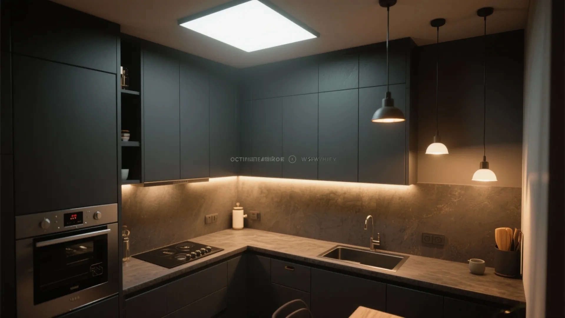 3. Layered lighting to control mood